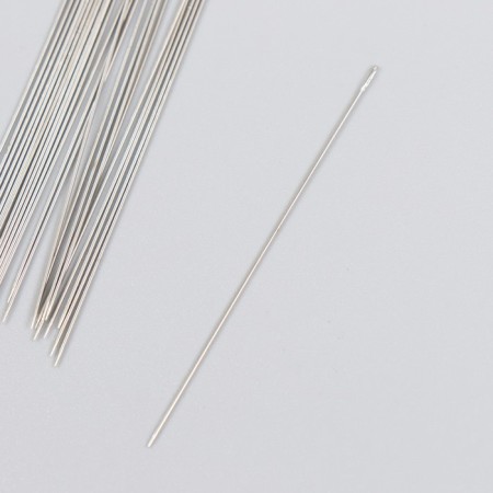 Needles for beads metal in a plastic box set 25 pcs Ø 0.46 mm-2