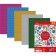 Foamiran color, A4, 2 mm set, Devente, 5 sheets x 5 colors, with sparkles