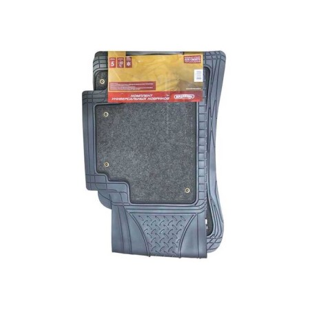 Car carpet rugs, 3 subjects. Skyway, polyurethane, removable carpet, rear with a jumper, gray S01702007
