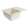 Sin for a kitchen made of stone Zein 150/Q2, 575 x 470 mm, rectangular, overflow, beige color