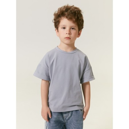 T -shirt Children's Amarobaby Stripe, height 122 cm, gray color-11