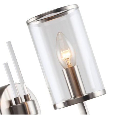 Wall lamp VASE 1XE14 40W, size 22x12x22 cm, Nickel color-1