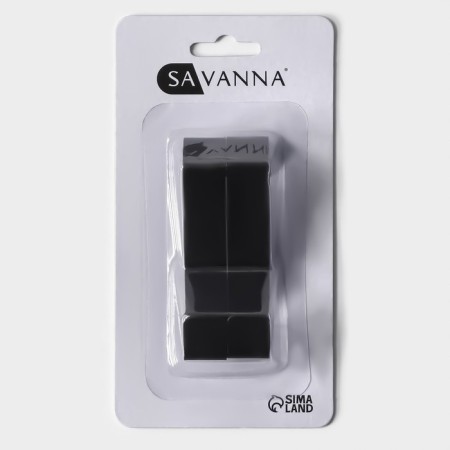 A set of metal distant hooks Savanna Black Loft Door EVERY, 2 pcs, 5 × 6.5 × 1.5, door 2 cm-2
