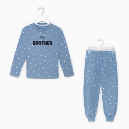 Children's pajamas for the boy KAFTAN Brother, r.32 (110-116), gray-blue-9
