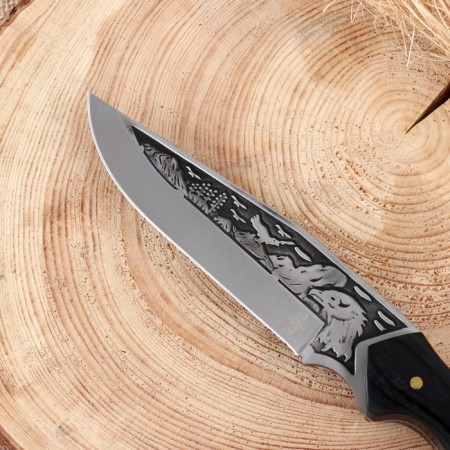 Hunting knife "Sarych" steel - 50x14, handle - wood, 25 cm-8