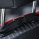 Kittens in the front seat, velor, size 35 x 130 cm, black with red edging