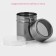 A dispenser for sugar powder of a share, 100 ml, 6 × 8 cm, chrome color