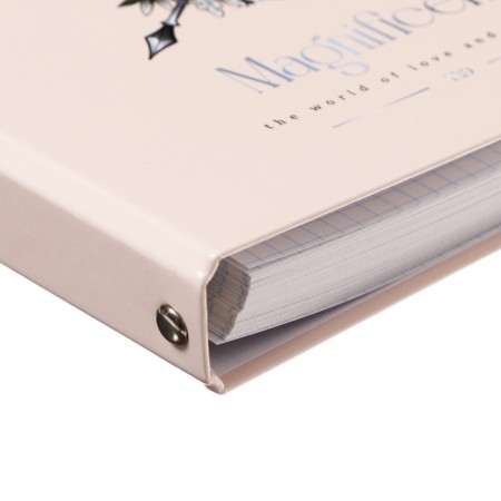 Notebook A5 120 sheets in a cage on Magnificent rings, cardboard cover, glossy lamination, block 65g/m2-2