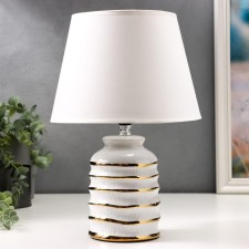 Table lamp 16610/1wt E14 40W white-gold 20x20x32.5 cm Risalux