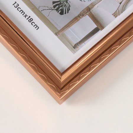 Photo frame plastic 13x18 cm "The wavy line on gold" 1.3x15x20 cm-3
