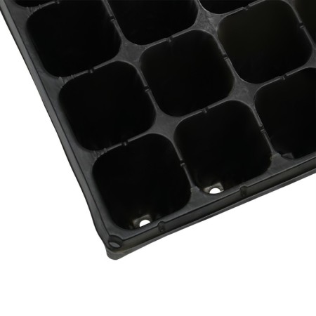 Cassette for growing seedlings, 32 cells, 180 ml, of plastic, black, 51 × 28 × 10 cm, Greengo-2