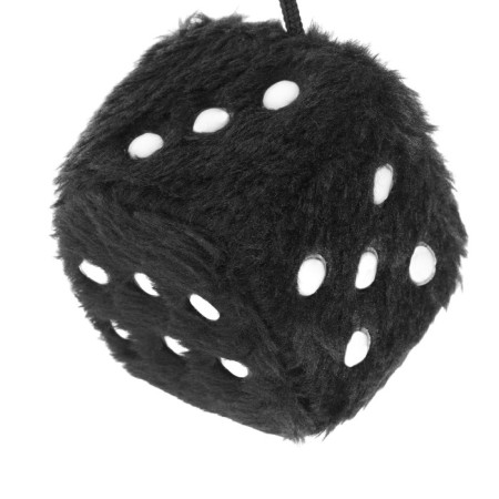 Mirror decoration, fluffy cubes, 6 × 6 cm-2