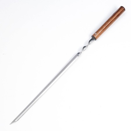 Shampoo corner, with a wooden handle "Eco" working part - 35 cm, 58 x 1.2 cm, steel - 2 mm,