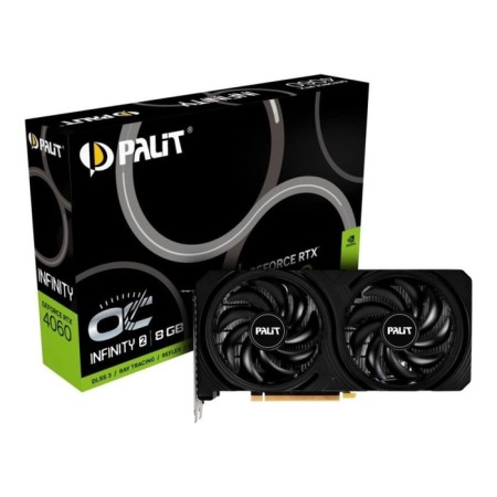 The Palit PCI-E 4.0 RTX4060 Infinity 2 OC NVIDIA GeForce RTX 4060 8GB 128BIT GDDR6 1 106497-7