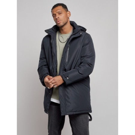 Extensive male winter park, size 50, dark blue color-8