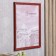 Photo frame pine С20 red 30x42 cm (plastic screen)