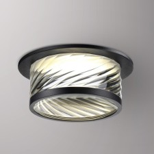 Lamp built -in Novotech. GEM, 9W, GU10, 58x98x98 mm, black color