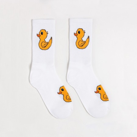 Women's socks nus80159-01-30 "Duckling", white color, rr 36-40-1
