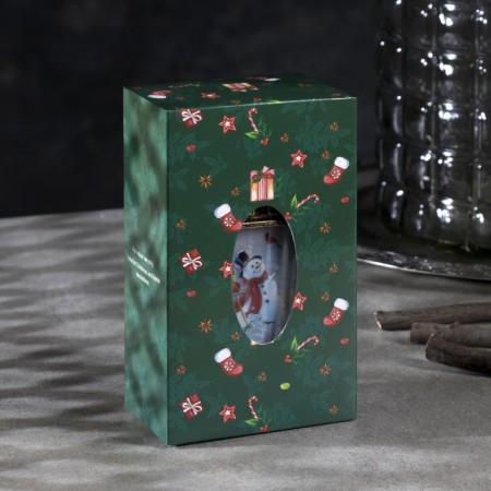 LED figure "Snowman and animals" 7.5 × 14 × 4.2 cm, plastic, batteries AG13x3, glow warm white-3
