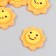 Decor for creativity plastic "Knitted Sun" 3.7x3.5 cm