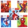 Notebook in a ruler of 12 sheets, 5 types of mix, cover coated cardboard, spider-man