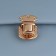 Bag Fraille, 2.2 × 2.7 cm, gold color