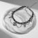 The molestone of the multi-layer "heart" of the bear, the color is black in silver