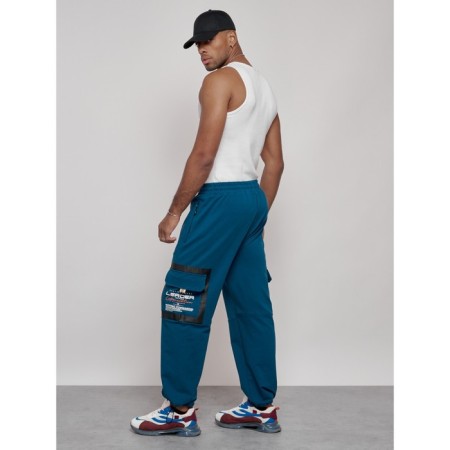 Sports male trousers, size 56, blue color-21