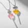 Kulons "Demetrons" Lollows, heart, color-pink color, 43.5 cm