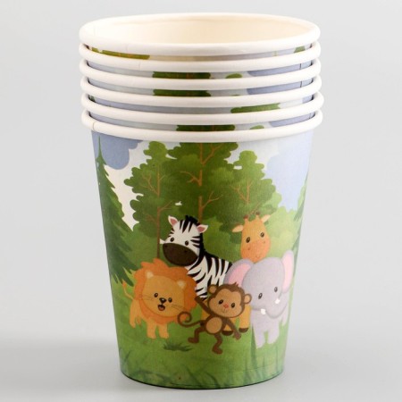 Paper glasses "animals", 6 pcs.-1