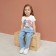 Children's T-shirt "Wow", my little pony, height 86-92, white