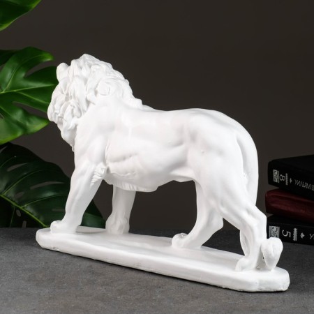 Figure "Leo Walking" White, 45x14x27cm-2