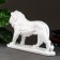 Figure "Leo Walking" White, 45x14x27cm
