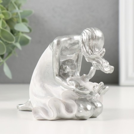 Souvenir Polystone "Mom with your child" 12x7.5x8 cm-1