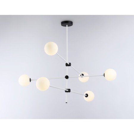 Suspended Ambrella Light, Modern, TR2512, 6XG9, white, black color-3