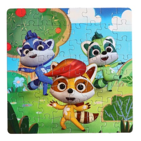 Puzzle "Raccoon. In the park ", 64 elements-3