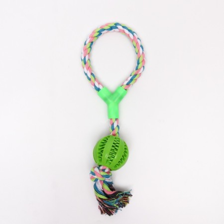 Cable toy with handle and ball, 38 cm, up to 160 g, green-1