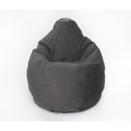 Mear-bag “Pear large”, size 135x90 cm, gray color, velor-1