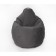 Mear-bag “Pear large”, size 135x90 cm, gray color, velor