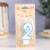 Candle for cake the number "2" Color rim, mix