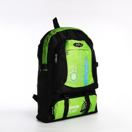 A thyroid backpack with an increase in 55l, 5 external pockets, green color-2
