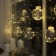 Garland “fringe” 2.5 × 0.7 m dews with nozzles “balls”, ip20, silver thread, 150 LED, glow warm white, 12 V