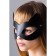 Mask "cat", leather, black