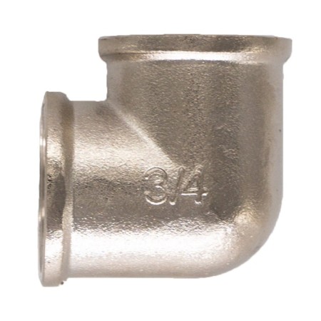 STM square, 2 ", internal thread, nickel -plated brass-2