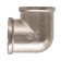 STM square, 2 ", internal thread, nickel -plated brass