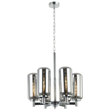 Suspended chandelier Stilform Bauers 6xe27 40w, size 60x60x71.5-150 cm, color chromium-1