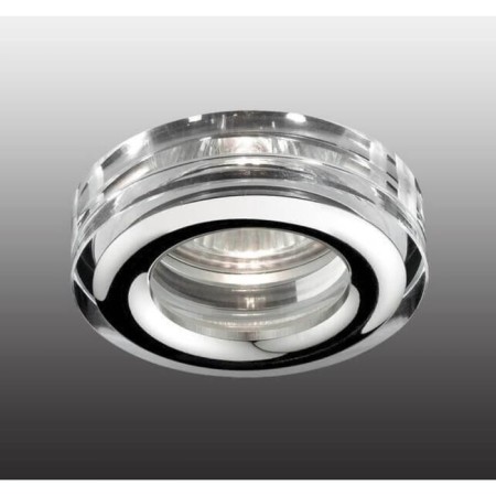Built -in lamp Novotech, 50 W, Gx5.3, 12 V, 65x65 mm, d = 65 mm, color chromium-1