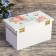 Casket wood chestnut "Flower" 9.5x19.5x11 cm