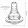 Set of silicone nipple, 2 pcs., C, Ø35mm, anti -bicolor., +0 months, slow stream