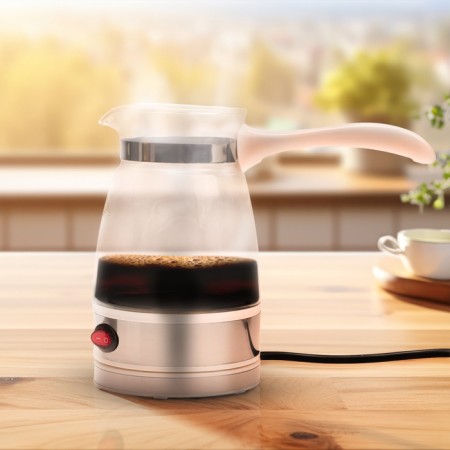 Electric Turkish Luazon LTE-602, 650 W, 500 ml, overheating protection, glass
